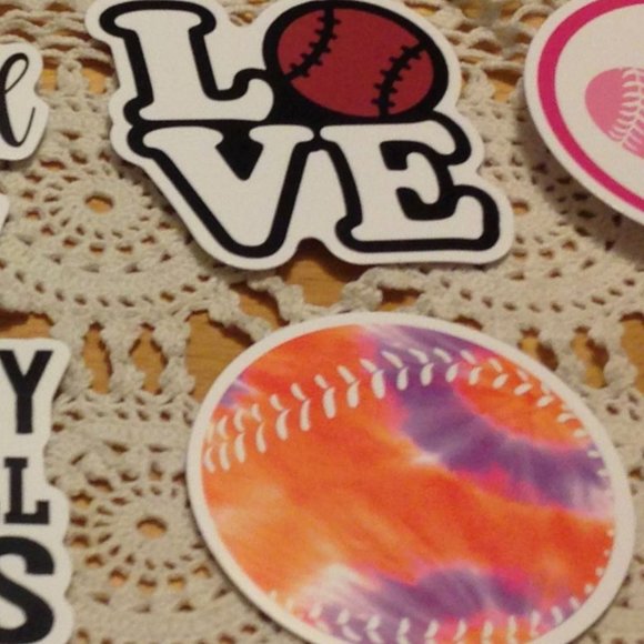 Baseball cellphone stickers, two for baseball Mom - Picture 3 of 5